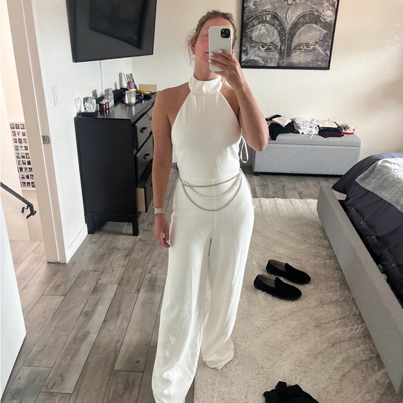 Heather Jumpsuit in White Lovers and Friends - Picture 3 of 3